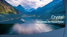  Presentation with beautiful nature - Colorful PPT theme enhanced with cloud 9 - geiranger fjord beautiful nature norway backdrop and a  colored foreground