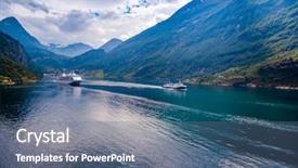  Presentation with beautiful nature - Cool new PPT theme with cloud 9 - geiranger fjord beautiful nature norway backdrop and a  colored foreground