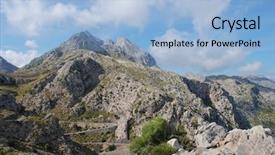  Presentation with challenge - Slides enhanced with cloud 9 - twisting road down to sa background and a light blue colored foreground