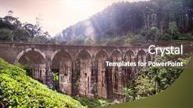  Presentation with sri lanka - Colorful slides enhanced with cloud 9 - viaduct named nine arches bridges backdrop and a violet colored foreground