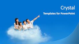  Presentation with happy 30th birthday word cloud - Theme featuring  background and a  colored foreground.