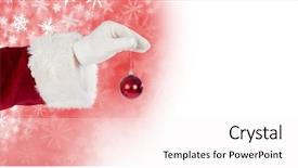  Presentation with animation - PPT theme featuring cloud animation - digital composite of santa holding background and a pink colored foreground