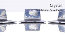  Presentation with cloud computing - Cool new presentation with cloud computing concept in three backdrop and a light blue colored foreground