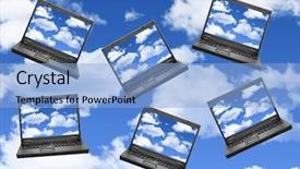  Presentation with virtual memory in cloud computing - Theme featuring sweet easter cakes with colorful eggs on table in room background and a light gray colored foreground