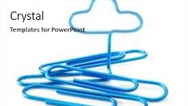  Presentation with cloud computing - Audience pleasing PPT theme consisting of cloud computing expressed white blue backdrop and a white colored foreground