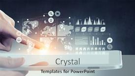  Presentation with cloud computing - Slides with cloud computing user interface mixed media background and a lemonade colored foreground