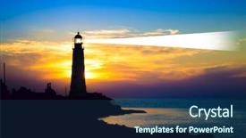  Presentation with cloud - Audience pleasing slide deck consisting of cloud dark blue red security - lighthouse on sunset crimea ukraine backdrop and a ocean colored foreground