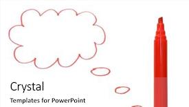  Presentation with cloud based shared services - Audience pleasing slide deck consisting of cloud drawn by a red backdrop and a white colored foreground