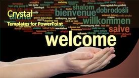  Presentation with multilingual - PPT layouts featuring  background and a  colored foreground