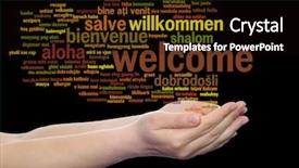  Presentation with multilingual - Colorful PPT layouts enhanced with  backdrop and a  colored foreground