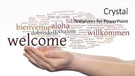  Presentation with multilingual - Cool new slides with arabic words - concept or conceptual abstract welcome backdrop and a white colored foreground