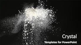  Presentation with flour - Beautiful PPT layouts featuring cloud-of-flour-on-dark backdrop and a dark gray colored foreground