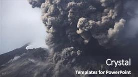  Presentation with cloud - Slides having cloud of volcanic ash background and a dark gray colored foreground