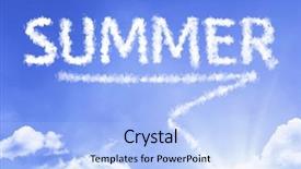  Presentation with blue sky - Presentation enhanced with cloud word with a blue background and a light blue colored foreground