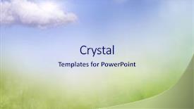  Presentation with spring - Colorful PPT theme enhanced with clouded yellow butterfly - fresh spring bokeh background backdrop and a sky blue colored foreground