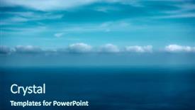  Presentation with surreal - Slide deck enhanced with clouds - surreal seascape with spase background and a  colored foreground