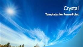  Presentation with manitoba - Cool new PPT theme with clouds and the autumn sun backdrop and a ocean colored foreground