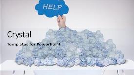  Presentation with cloud - PPT layouts consisting of animated ball - hand holding cloud against grey background and a light blue colored foreground