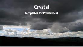  Presentation with hang - Colorful PPT theme enhanced with clouds hang over yorkshire dales backdrop and a dark gray colored foreground