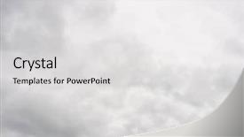  Presentation with bad weather - Presentation design consisting of clouds in a bad weather background and a light gray colored foreground