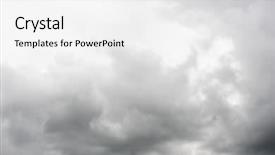  Presentation with bad weather - Slide set with clouds in a bad weather background and a white colored foreground