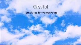  Presentation with clouds - Slide deck having clouds-in-the-sky-close background and a light blue colored foreground