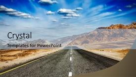  Presentation with forward - Cool new slide deck with travel forward concept background wallpaper backdrop and a light blue colored foreground