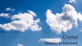  Presentation with navy blue texture dark slate - PPT theme enhanced with clouds on a blue sky texture or background background and a teal colored foreground