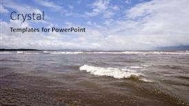  Presentation with clouds - Theme enhanced with clouds-over-the-sea-alibag background and a light blue colored foreground