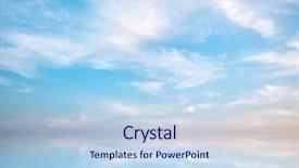  Presentation with blue swoosh abstract design - Presentation consisting of clouds water - blue sky background abstract design background and a light blue colored foreground