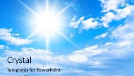  Presentation with clean air - Audience pleasing presentation consisting of clouds water - clean air cloudy outdoor backdrop and a light blue colored foreground