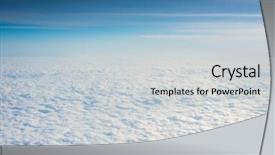  Presentation with sun rays on blue sky - Theme consisting of cloudscape blue sky and white background and a  colored foreground