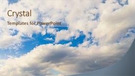  Presentation with fuzzy - Colorful PPT theme enhanced with cloudscape divine fuzzy air backdrop and a lemonade colored foreground