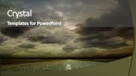  Presentation with asphalt road animtion - PPT theme with cloudy - most asphalt road shallow depth background and a gray colored foreground