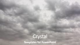  Presentation with rain - Beautiful slides featuring cloudy - rain clouds backdrop and a gray colored foreground