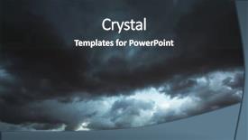  Presentation with gray - Colorful presentation design enhanced with cloudy - stormy clouds gray low key backdrop and a tawny brown colored foreground