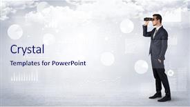  Presentation with forward - Slide deck enhanced with cloudy background and graphs chart background and a sky blue colored foreground