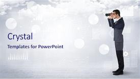  Presentation with forward - Beautiful PPT theme featuring cloudy background and graphs chart backdrop and a sky blue colored foreground