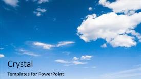  Presentation with divine - Presentation theme consisting of cloudy outdoor cloudscape divine background and a  colored foreground