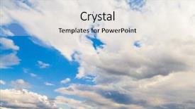  Presentation with divine - Cool new presentation theme with cloudy outdoor cloudscape divine backdrop and a sky blue colored foreground