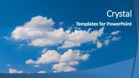  Presentation with divine - Audience pleasing slide deck consisting of cloudy outdoor cloudscape divine backdrop and a ocean colored foreground