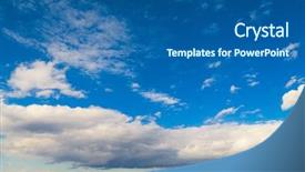  Presentation with divine - Beautiful theme featuring cloudy outdoor cloudscape divine backdrop and a  colored foreground