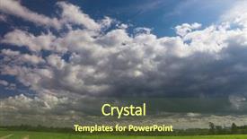  Presentation with divine - Beautiful PPT theme featuring cloudy outdoor divine blue backdrop and a  colored foreground