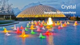  Presentation with night sky - Slides having cloudy sky in vancouver background and a teal colored foreground