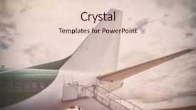  Presentation with runway - Slides consisting of cloudy sky on runway background and a lemonade colored foreground