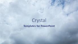  Presentation with bad weather - Audience pleasing PPT theme consisting of cloudy-sky-with-heavy-clouds backdrop and a sky blue colored foreground