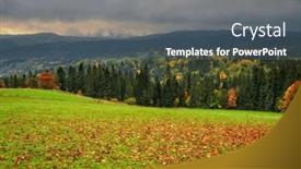  Presentation with poland - Theme having cloudy-sunrise-under-the-tatra background and a gray colored foreground
