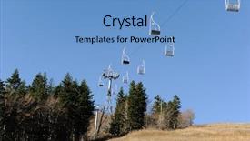  Presentation with now - PPT layouts featuring clounds - cableway ready and now snow background and a  colored foreground