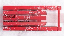  Presentation with christmas animated - Audience pleasing slide deck consisting of clouseup of a christmas sleigh backdrop and a red colored foreground