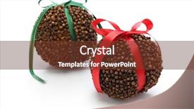  Presentation with clove - Audience pleasing presentation theme consisting of clove orange pomander balls homemade christmas decoration backdrop and a tawny brown colored foreground